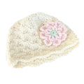 Erika's Crochet Shell Stitch Baby Hat with 3D Flower