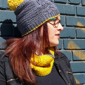 Anzula's Roslindale Hat and Cowl Set
