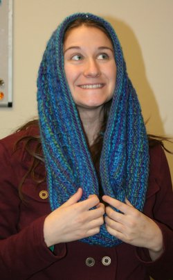 Ann Norling's Easy Cowl in Chunky Mochi