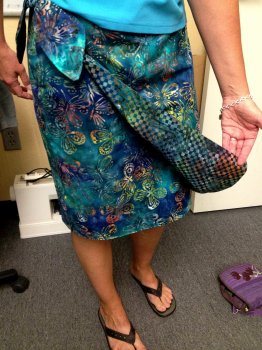 Marilyn's Batik Wrap Skirt