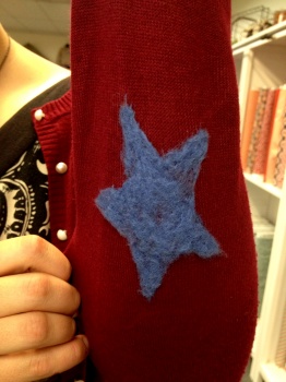 Skye's Needle Felted Elbow Patch