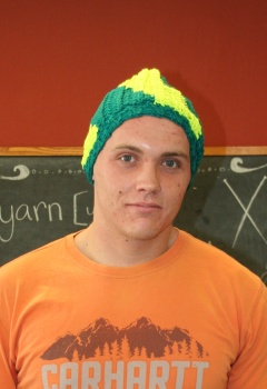 Nate's Crocheted Zig Zag hat