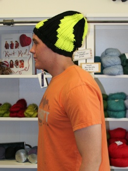 Nate's Crocheted Zig Zag hat
