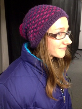 Leanne's Alpaca Colour Honeycomb Stitch Hat