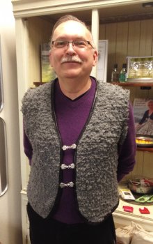Gus's Woven Fur Wool Vest