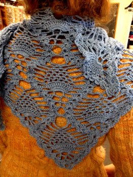 Monika's Crocheted Cascade Shawl