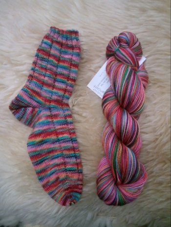 Sara Kist's Technicolor Dreamcoat Socks