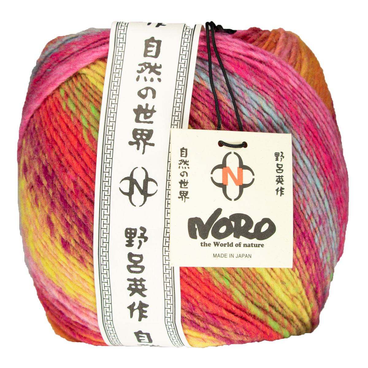 Noro Ito Knitting Yarn Color #027 Ayase Worsted Weight #4, 100% Wool, 1  Skein per Pack, Hand-Dyed by World of Nature Artist Eisaku Noro, Bundled  with