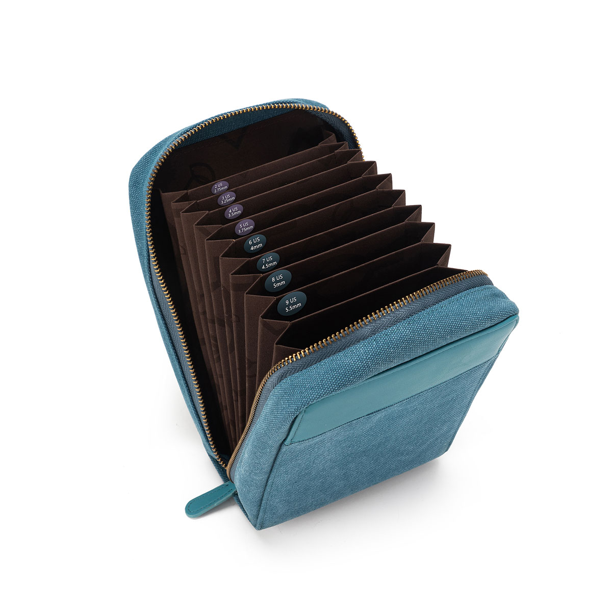 della Q Maker's Waxed Canvas Interchangeable Knitting Needle Case