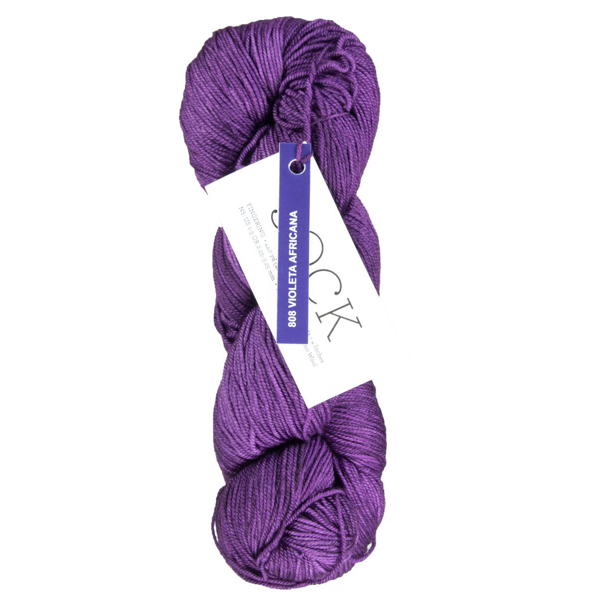 Malabrigo Sock Yarn - 808 Violeta Africana at Jimmy Beans Wool