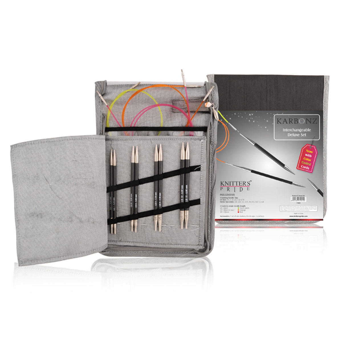 Knitter's Pride Karbonz Interchangeable Needle Sets Needles - Deluxe Set  Needles