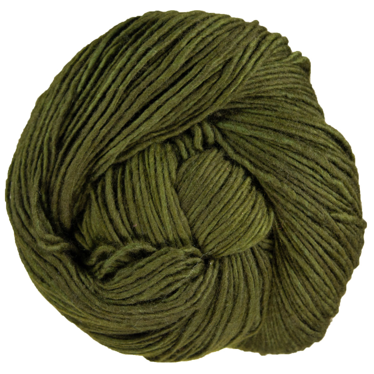 Deep Green OLIVE 100gr Skein 210yd Malabrigo WORSTED Pure SOFT Merino Wool YARN 