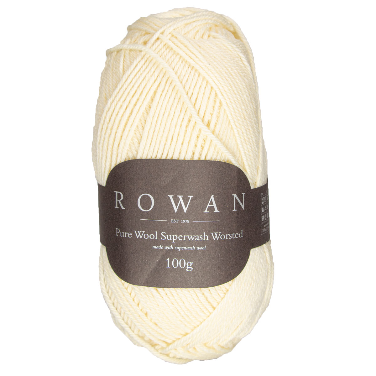 Rowan Pure Wool Superwash Worsted Yarn - 102 Soft Cream