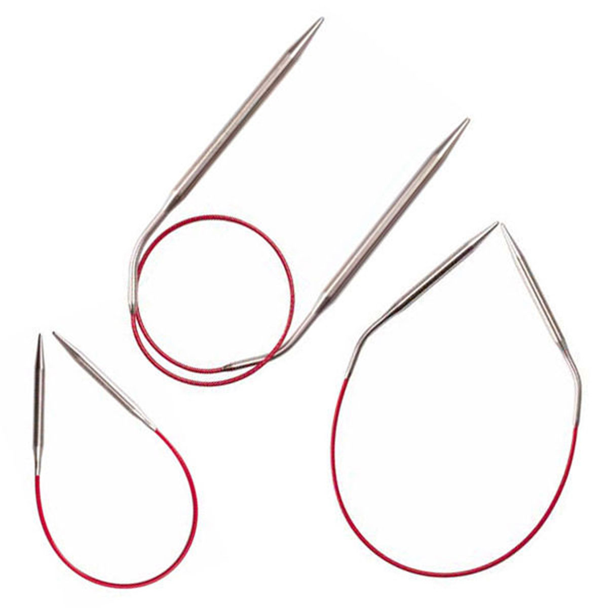 ChiaoGoo Knit RED Circular Needles - US 1.5 (2.5mm) - 9 Needles
