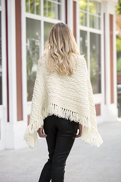 Universal Yarns Deluxe Cable Collection Patterns - Cumberland Poncho ...