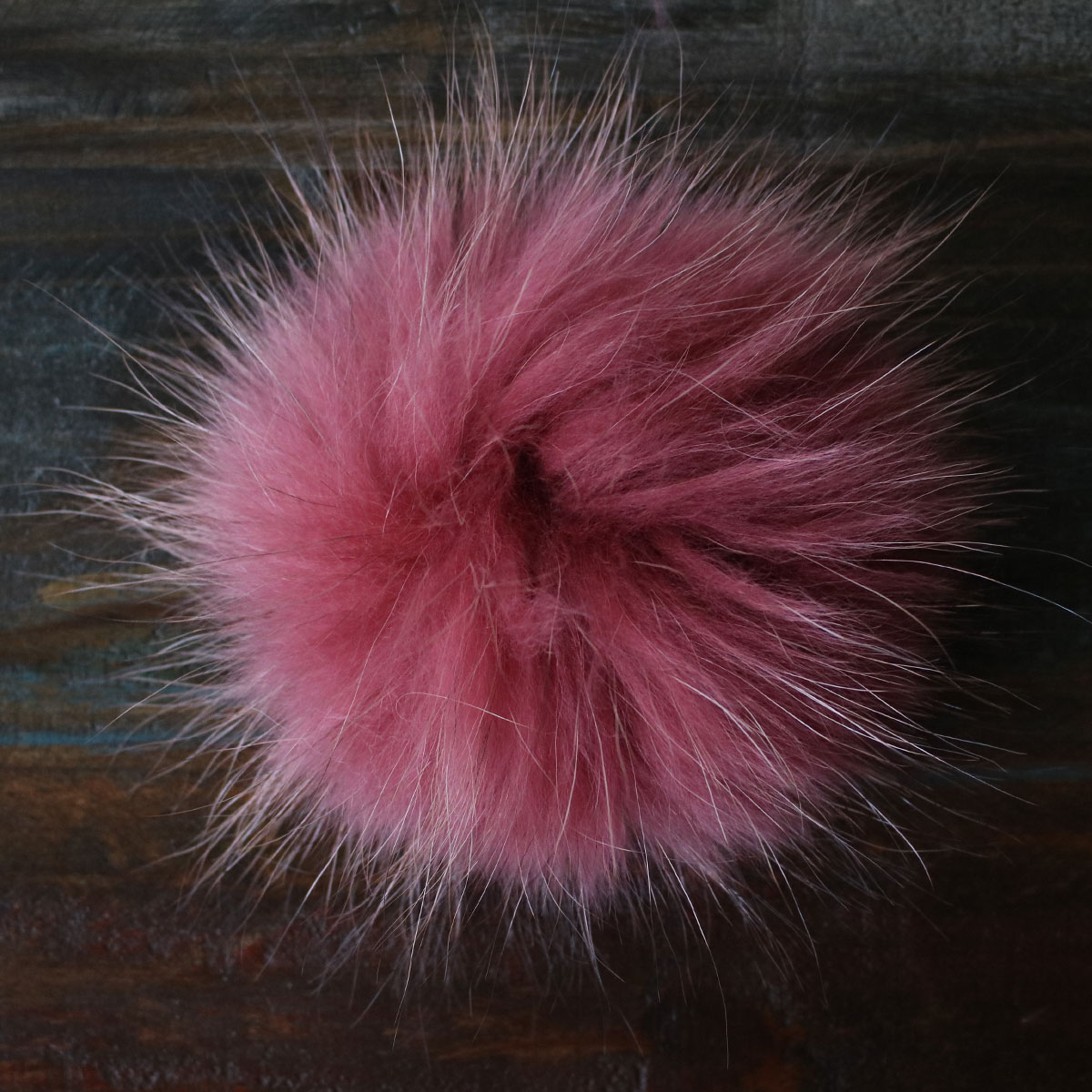 Jimmy Beans Wool Fur Pom Poms - Pink - Snap (6) at Jimmy Beans Wool