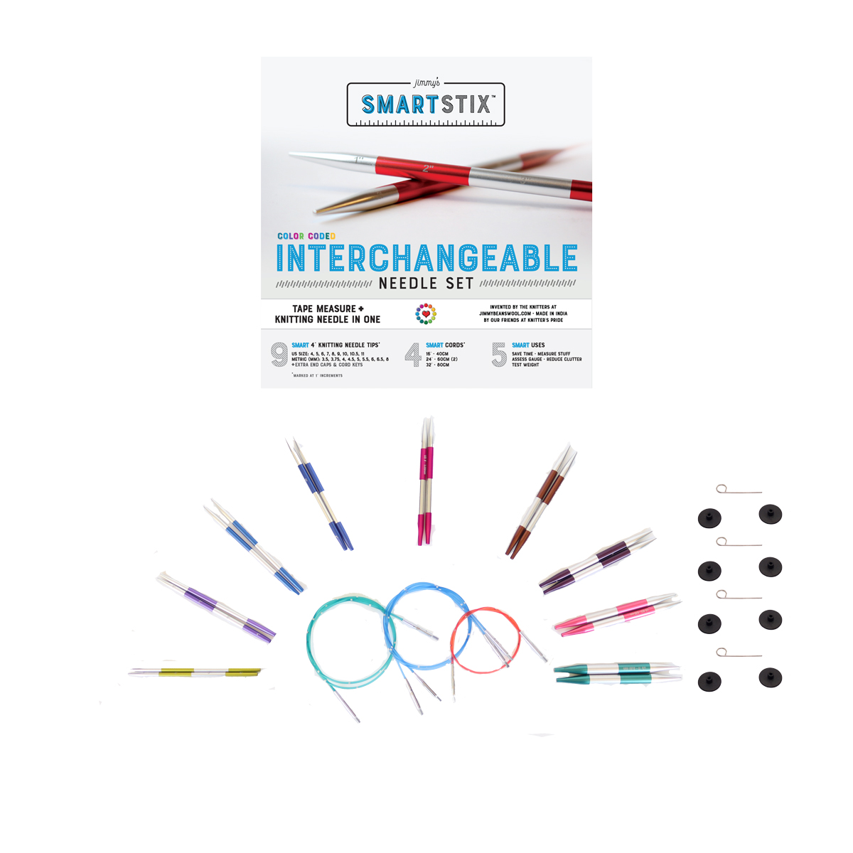 Jimmy Beans Wool Jimmy S Smartstix Interchangeable Needle Sets Needles Deluxe Needles