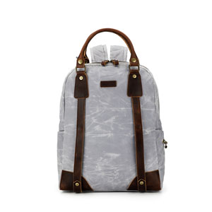 Maker's Canvas Backpack - Light Grey by della Q