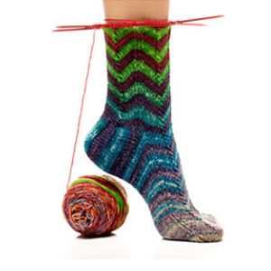 Urth Yarns Chevron Striped Socks Kit - Socks