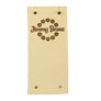 Leather Goods Company Center Fold Leather Label  - Jimmy Beans Logo tag