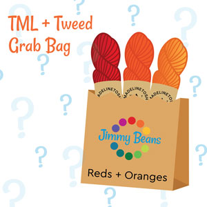 Madelinetosh 3 Skein Mystery Grab Bags - Tosh Merino Light + Tweed - Reds & Oranges