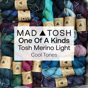 Madelinetosh Tosh Merino Light OOAK Yarn - One of a Kind - Cools