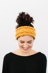 Handspun Hope Odette Cabled Headband Kit - Women's Accessories