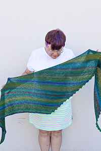 Schoppel Wolle Hitchhiker Shawlette Kit - Scarf and Shawls