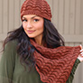 Plymouth Yarns Fan Shell Hat and Cowl Kit