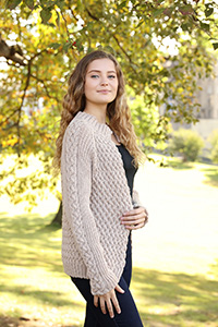 Plymouth Cabled Cardigan Kit - Women's Cardigans