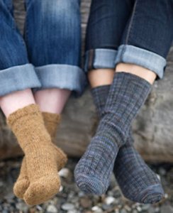 Churchmouse Basic Sock in Two Gauges Kit - Socks