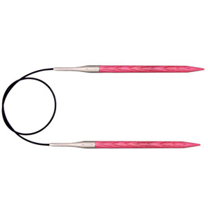 Knitter's Pride Dreamz Fixed Circular Needles - US 10 - 16" Candy Pink Needles