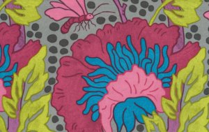 Melissa White Fairlyte Garden Fabric - Medusa Tree - Vibrant