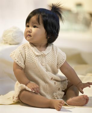 Blue Sky Fibers Alpaca Silk Baby Dress Kit - Baby and Kids Pullovers
