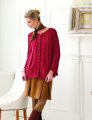 SMC Select Silk Wool Knit Red Leaf Lace Sweater Kit Kit - Women's Cardigans