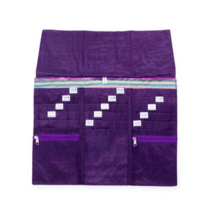 della Q Tri-Fold Circular Needle Case - 1145 - 018 Purple