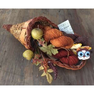 Jimmy Beans Wool Seasonal Gift Baskets - Madelinetosh Vintage Cornucopia - Small