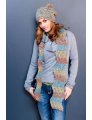 Women's Accessory Patterns - 2759 Adult Hat and Scarf by Plymouth Yarn