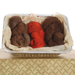 Jimmy Beans Wool '14 Fit for a Feast Gifts - Sweet Potato Cowl Kit - Brown/Orange (Shown)