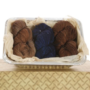 Jimmy Beans Wool '14 Fit for a Feast Gifts - Sweet Potato Cowl Kit - Brown/Blue