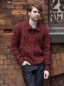 Rowan Felted Tweed Aran Textured Sweater Kit - Mens Sweaters Kits at ...