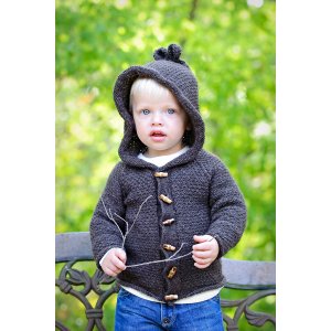 Tot Toppers Patterns - Sugar Bear Hooded Cardi Pattern at Jimmy Beans Wool