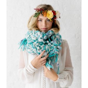 Knit Collage Patterns - Marled Chunky Cocoon Scarf - PDF DOWNLOAD Pattern