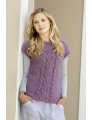Universal Yarns Deluxe Cable Collection Patterns - Ballantyne Tee - PDF DOWNLOAD