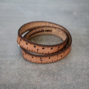 ILOVEHANDLES Wrist Ruler - 15" - Medium Brown