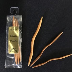 Bryspun Subabul Wood Notions  - Subabul Cable Needles - Subabul Cable Needles