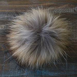 Jimmy Beans Wool Fur Pom Poms - Natural - Snap (6)