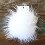 Big Bad Wool Pompoms  - Raccoon - White (6")
