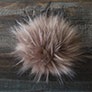 Jimmy Beans Wool Faux Fur Pom Poms  - Mink