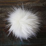 Jimmy Beans Wool Faux Fur Pom Poms - White
